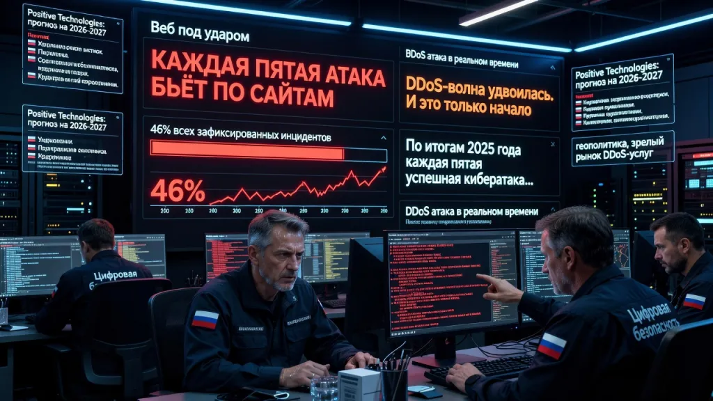 Веб под ударом. Каждая пятая атака бьёт по сайтам